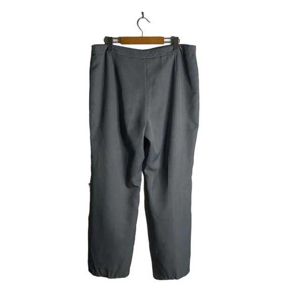 Le Suit Women's Heather Blue Straight Leg Ankle Pants - Picture 7 of 8